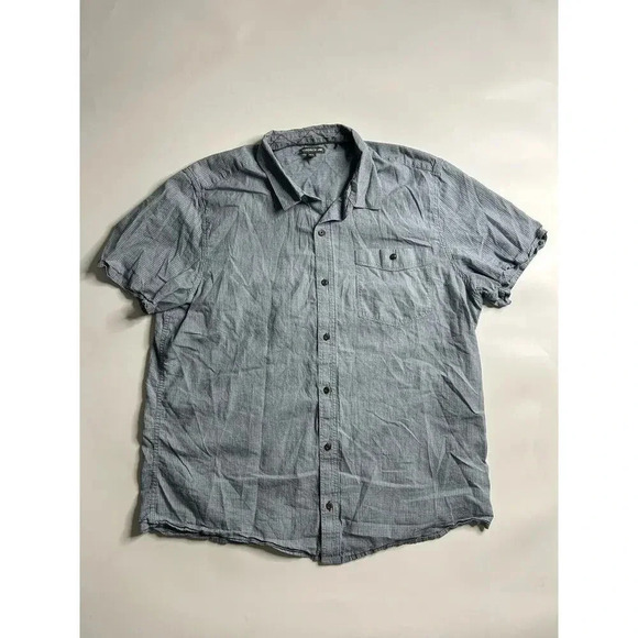Toad & Co Shirt Mens XL Organic Cotton Blue Button Up Hiking Camping Outdoor - Picture 1 of 6